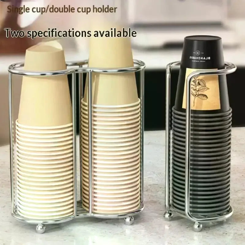 Kitchen Organizer Paper Cup Holder for Coffee Disposable 2 3 4 Cup Capacity for Home and Work