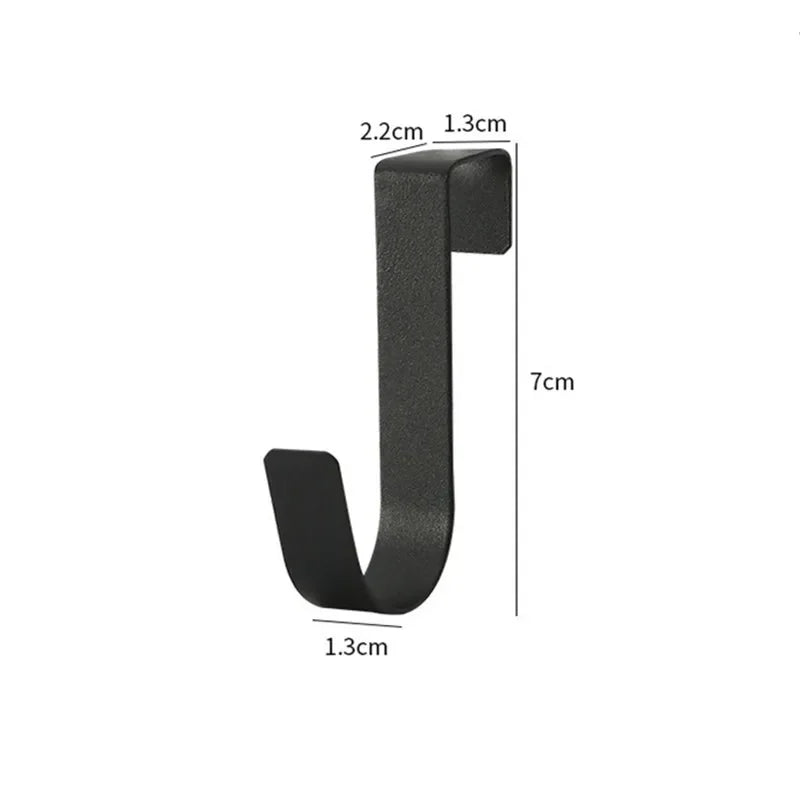 Kitchen Cabinet Door Back Hook Hanging Rack Clothes Coat Hat Towel Hanger Storage Hook Home Storage Organizer Multi-Purpose Hook