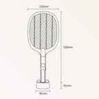Electric Fly Swatter Handheld Fly Killer and Mosquito Trap Lamp Safe R