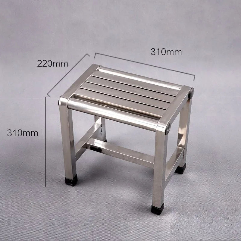 Simple Stainless Steel Stool Multi Functional Furniture Shoe Changing Stools Bath Footstool Portable Fishing Bench 걸상