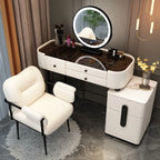 White Bedroom Vanity Table Makeup Mirror Chair Modern Organizer Dressing Table Cosmetics Cheap Penteadeira Trendy Furniture