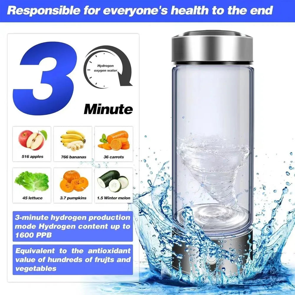 420ml Hydrogen Rich Water Cup Electric Hydrogen Rich Water Generator B