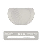 Car Seat High-end Leather Pillow Neck Driving Seat Headrest Back Cushion Luxury Universal Auto Lumbar Support Waist Head Qulit