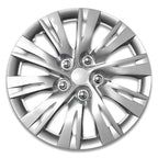 15" Hubcaps, Silver Alloy Finish, 2.00 x 15.00 x 15.00 in