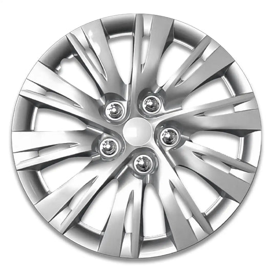 15" Hubcaps, Silver Alloy Finish, 2.00 x 15.00 x 15.00 in