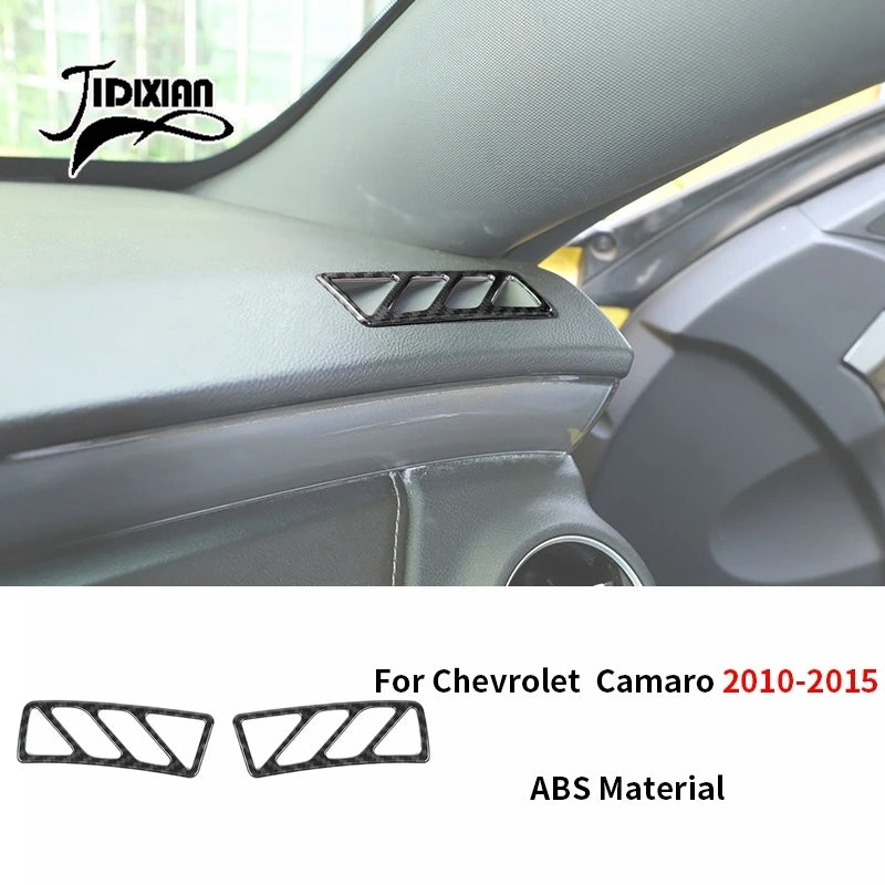 JIDIXIAN fit for Chevrolet Camaro 2010 2011 2012 2013 2014 2015 Car Interior Exterior Decoration Cover Carbon Fiber Accessories