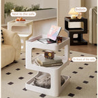 Modern Living Room Side Table Bedside coffee table Home simple storage rack  for small apartment