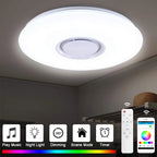 Intelligent LED Lamp with Speaker RGB Home Decoration Light Dimmable Bluetooth-compatible Remote Control for Bedroom Living Room