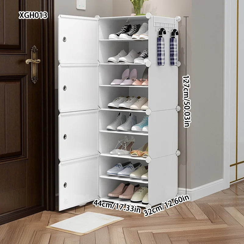 Shoe Rack Simple Home Entrance Indoor Good-Looking Storage Dustproof Dormitory Bedroom Rental House Plastic Shoe Cabinet