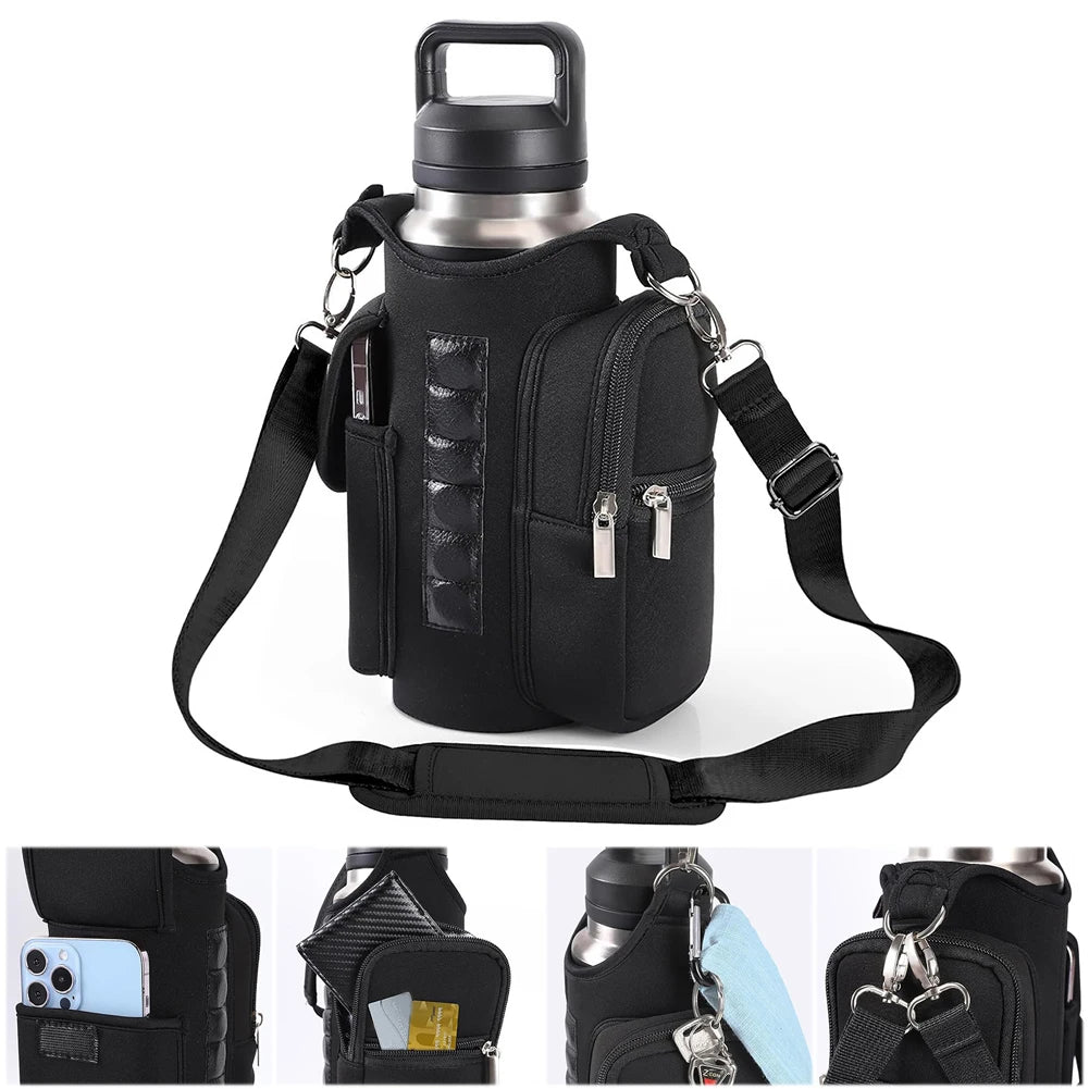 Magnetic Gym Bag Water Bottle Bag Sling Bag Phone Holder Water Bottle Carrier Bag for Men Women Fitness Travel Sports