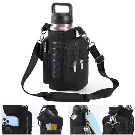 Magnetic Gym Bag Water Bottle Bag Sling Bag Phone Holder Water Bottle Carrier Bag for Men Women Fitness Travel Sports