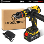 Brushless Electric Drill Cordless Screwdriver 13MM Chuck Impact Drill Wireless With Li-ion Battery Power Tool for Ice Fishing