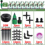 Garden Drip Irrigation Automatic Watering System Kit 1/4'' 13CM Sprinkler for Bonsai Pot Plant Flower Vegetable Greenhouse