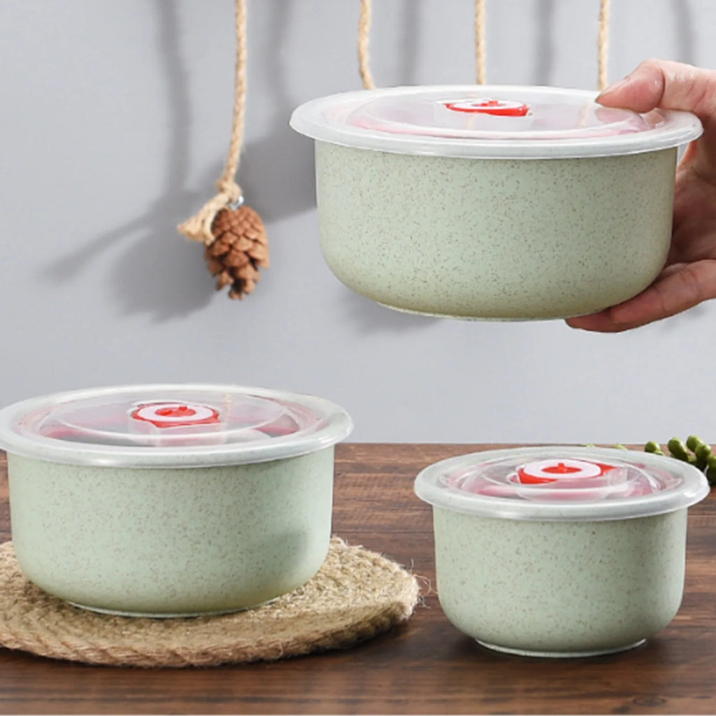 2sets  3pcs/set Food Storage Containers Bento Box with Lid Microwave Storage Containers for Kitchen Storage Meal Pre