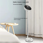 Portable Oscillating Standing Fan with Remote Controller Foldable Desk