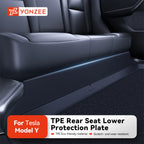 YZ For Tesla Model Y/3 Juniper 2021-2025 Rear Seat Lower Anti-kick Pad Protective Mat Electric Vehicle Protective Accessories