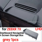 Car Dashboard Navigation Screen Storage Box for ZEEKR 7X Interior Accessories 2024 2025 for Left Hand Drive
