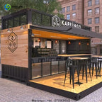 Customized Outdoor Mobile Container Kitchen Small House Container Restaurant Prefabricated Coffee House Street Bar Food Store