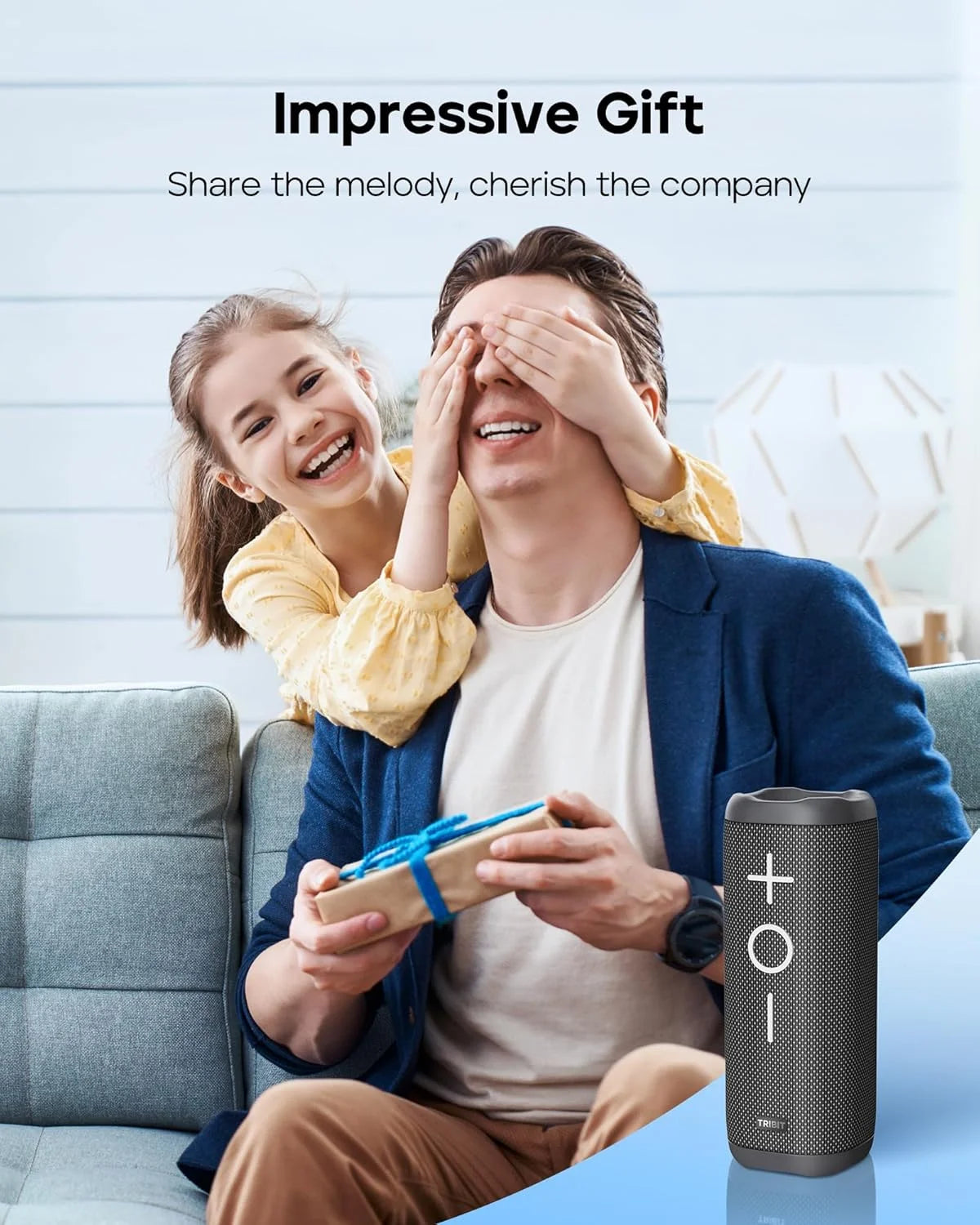 TRIBIT StormBox 2 Portable Bluetooth Speaker 34W Powerful Sound IPX7 Waterproof Wireless Speaker 24-Hour Playtime for Camping An