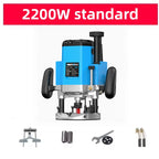 2200W Electric Trimmer Wood Milling Trimming Engraving Slotting Machine Power Carpentry Tool Trimming Machine Router Tool