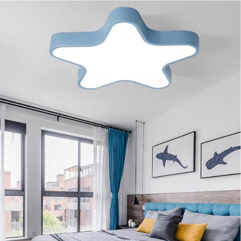 Macaron Star LED Ceiling Light – Kids' Bedroom Lamp | AlluCanFind