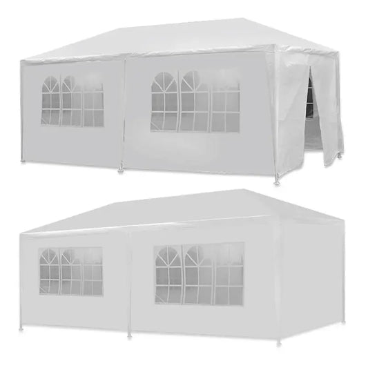 White Outdoor Party Tent - 10x10/20/30 Sizes - Wedding, Cater Event Gazebo Canopy | AlluCanFind