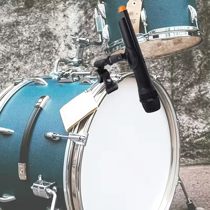 2/4pcs Microphone Crab Clamp Mount for Mic Stand&Drum Rim, Adjustment 5/8 to 3/8 Thread Mic Clip, Drum Mic Clip Holder