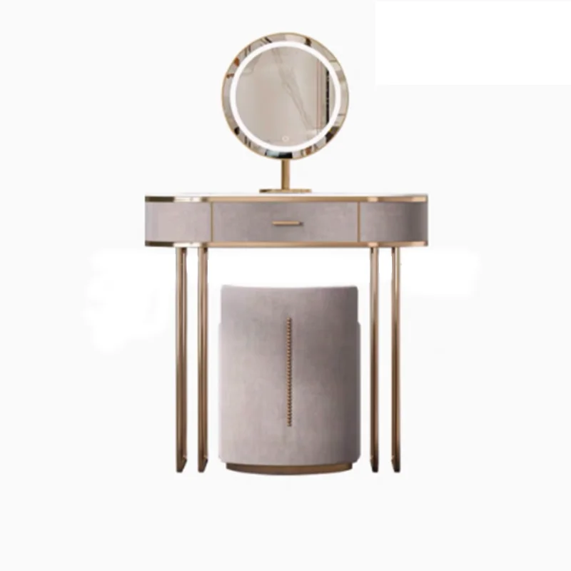 Girl Garden Vanity Table Bedroom Mirror Modern Bathroom Dressing Table Jewelry Organizer Mesa De Maquillaje Trendy Furniture