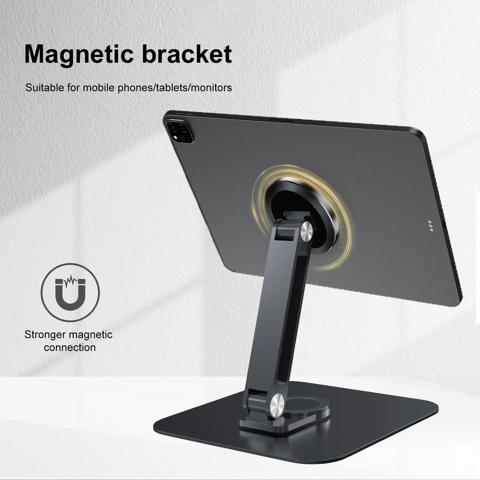 Black Magnetic Metal Stand