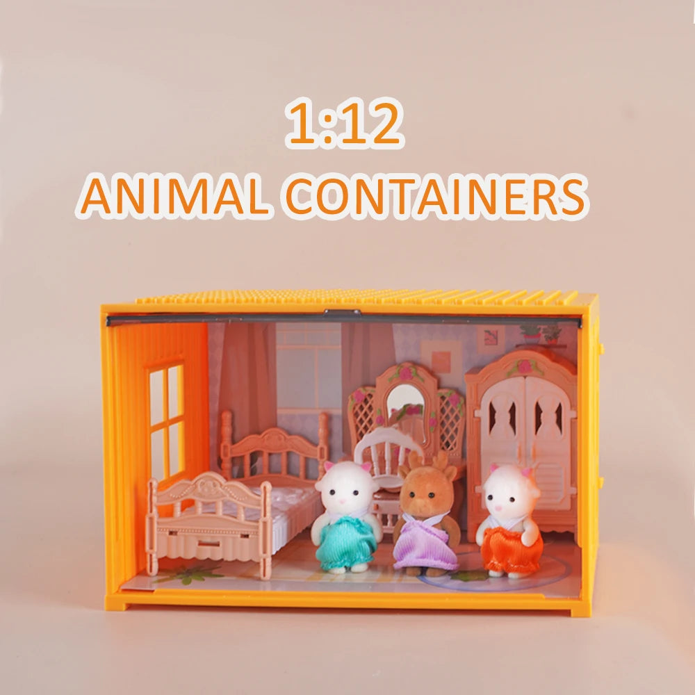 Simulation kitchen Toys 1 12 Scale Dollhouse Furniture Container Miniature Bathroom Bedroom Living Room Scene Decoration