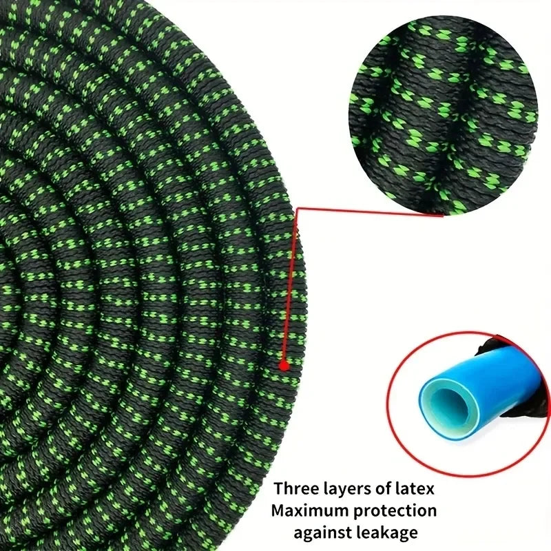 Expandable Garden Hose with Brass Joint US3/4 TPE Inner Pipe 3x Expansion Irrigation Water Pipe for Home Outdoor