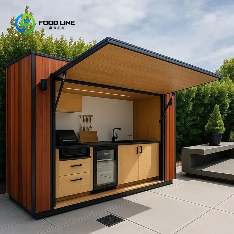 Outdoor Kitchen BBQ Grill Island Stainless Steel Patio Countertop Cooking Station Modular Garden Unit