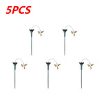 Solar Powered Flying Wobble Solar Flying Bird Butterfly Artificial Fake Hummingbird Dancing Fluttering Butterflies Garden Decor
