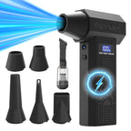 990000RPM Violent Fan Dust Blowing Brushless Ultra Turbo Fan Jet Battery Display High-Speed Handheld Powerful Blower Low Noise