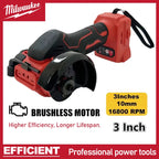 Milwaukee Cordless Angle Grinder 3 Inch Polishing Machine Mini Diamond Cutting Grinding Cut OFF Tools For Milwaukee 18V Battery