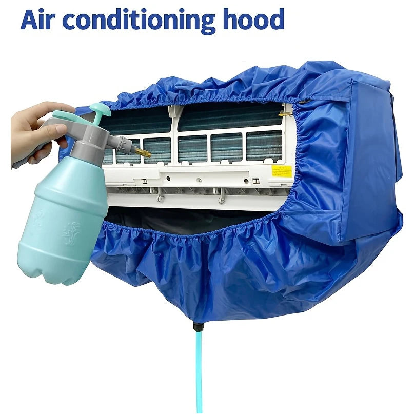 Summer Large Air Conditioning Cleaning Cover Kit 36000BTU Hanging AC Reusable Thickened Dust Water Bag Support Plate Cleaner
