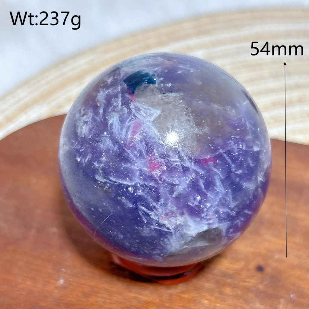Healing Natural Crystals Unicorn Stone Pink Tourmaline Sphere Polished Gemstones Ball Home Decorations Room Decor Gift
