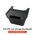 YZ Rear Seat TPE Storage Box For Tesla Model Y Juniper 2021-2025 Under Air Vent Storage Case Trash Can Organizer Car Accessories