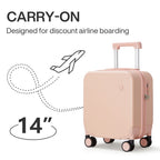 MIXI Small Travel Case with TSA Lock & Spinner Wheels