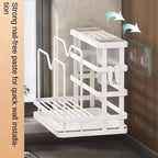 Kitchen Stand Home Utensil Multifunctional Knife Holder Pot Lid Storage Rack Cutlery Holder Counter Cutting Board Rack
