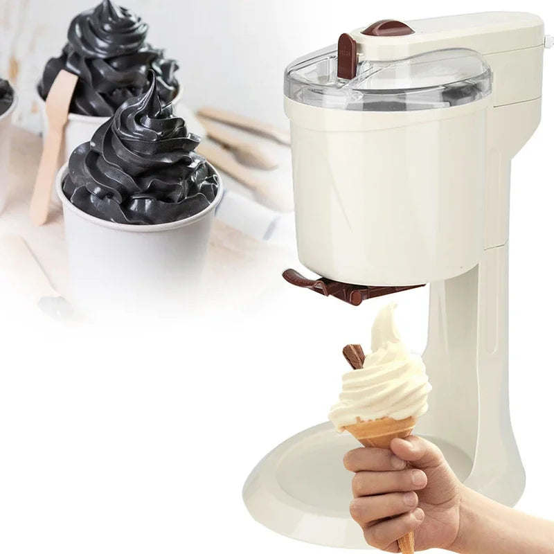 1L ice cream machine Manual automatic desktop simple operation large capacity mini soft ice cream machine household