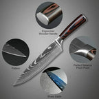 Professional Chef Kitchen Knives Stainless Steel 7CR17 Meat Cleaver  Extremely sharp Fruit Vegetable Utility Chef Kitchen Tool
