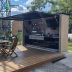 Customized Multi Functional Outdoor Cabinet Mobile Kitchen House Mobile Food Shop Ready To Use Outdoor Food Service Equipment