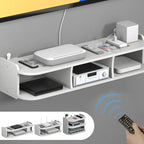 Wifi Storage Racks Bedroom Wall Wireless Perforation-Free Shelf Storage Box Hanging Wall Remote Control Shelf Set-Top Box Router