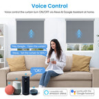 LoraTap Tuya Smart Life Roller Shutter Blinds Black Switch and Remote Percentage Control Timer Work with Google Assistant Alexa