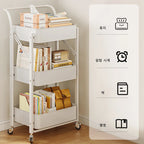 Foldable storage rack Small cart storage rack Multi story floor storage rack Kitchen snack rack Toilet mobile storage rack