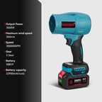 ONEVAN Brushless Electric Turbo Blower Jet Fan 3500W 300000RPM Nozzle Leaf Blower Dust Blowing Tool For Makita 18V Battery Pin
