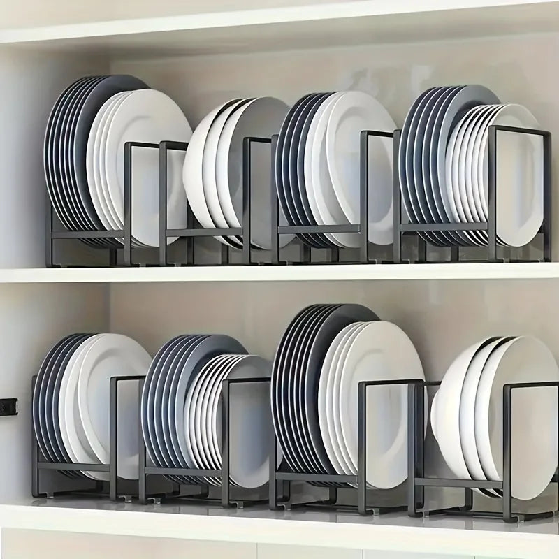 1pc Stainless Steel Accessory Kitchen Cabinet and Storage Shelf Vertical Cookings Utensil Holder Organizer for Plates Bowls Cups
