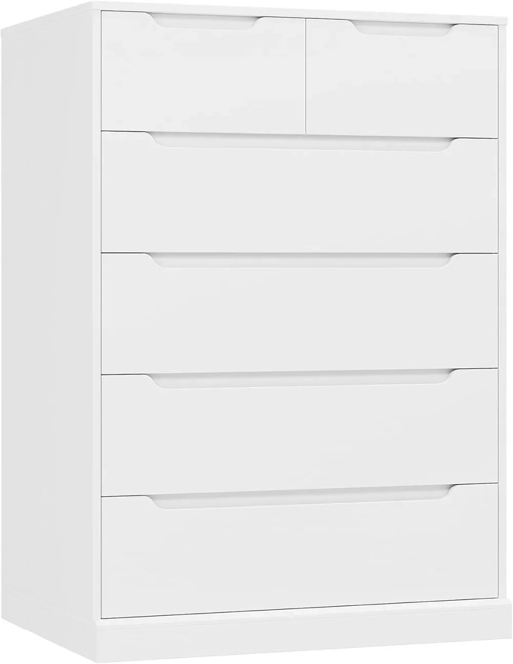 HOSTACK Modern 6 Drawer Dresser for Bedroom, Tall Chest of Drawers with Storage, Large Wood Storage Chest Organizer