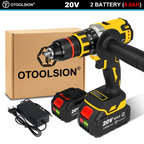 Brushless Electric Drill Cordless Screwdriver 13MM Chuck Impact Drill Wireless With Li-ion Battery Power Tool for Ice Fishing